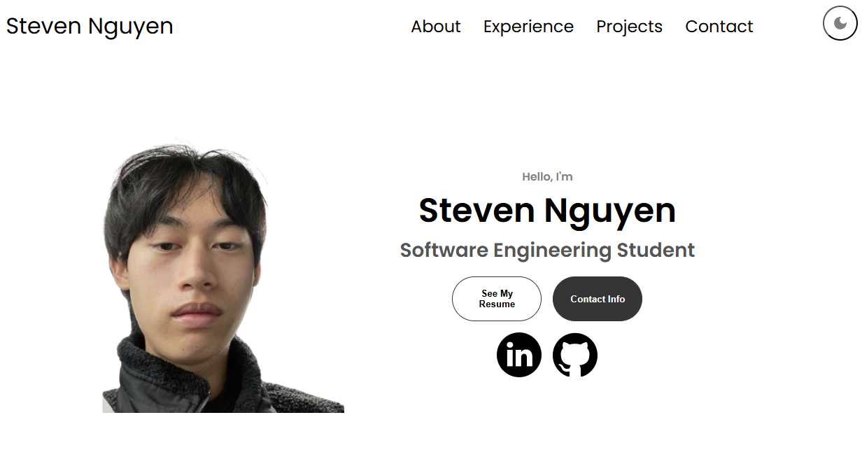 First Portfolio Website
